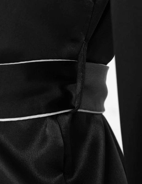 Men Silk Satin Pajamas Set Shirt Top Shorts Pants Long Robe Sleepwear Nightwear