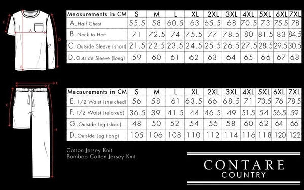 Mens Contare Sizes S-7XL Grey Black Bamboo Cotton Long Sleeve Pyjama Set Pjs