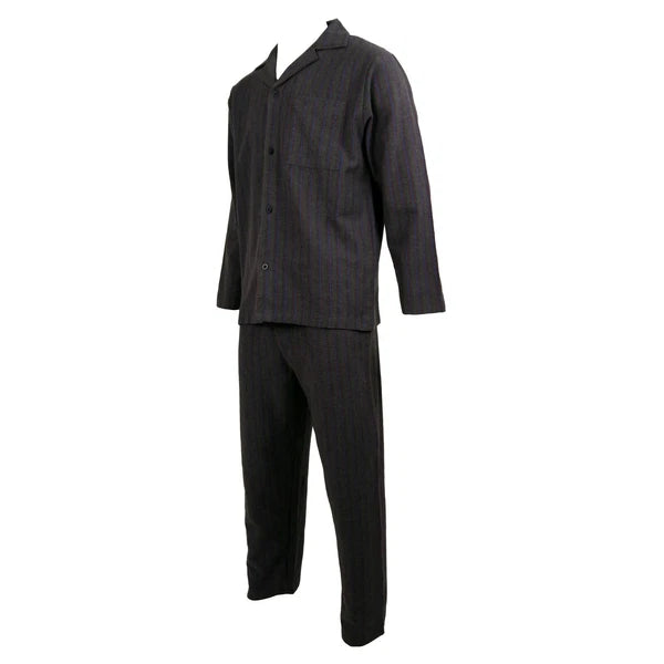 Mens Pyjamas Flannel/Brush Cotton Warm PJ Pyjama Set PJS Sizes S-4XL Nightwear