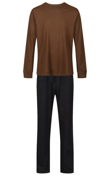 Mens Pyjamas Long Sleeve Pyjama Sleep Night Lounge PJ Set XS to 3XL Cotton New