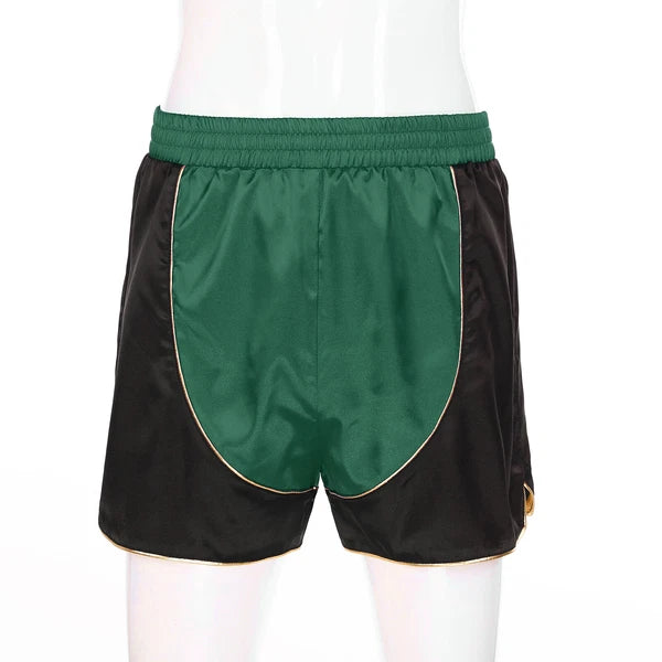 Men's Silk Satin Pajamas Set Vest Top and Boxer Shorts Sleepwear Home Loungewear