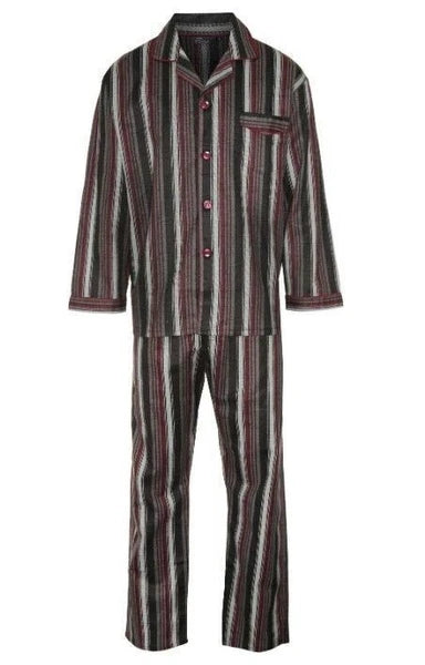 Mens WARM Brushed Cotton Pyjama Set   Winceyette champion/Kingston small-5XL