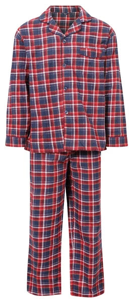 MEN'S WARM TRADITIONAL PYJAMA SET BRUSHED 100% COTTON PJ'S SIZES VARIOUS PATTERN