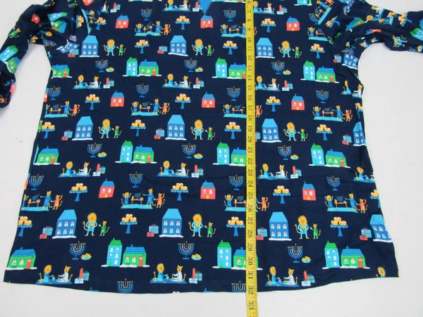 Target Mens Blue 2-Piece Long-Sleeve Lion Pajama Set