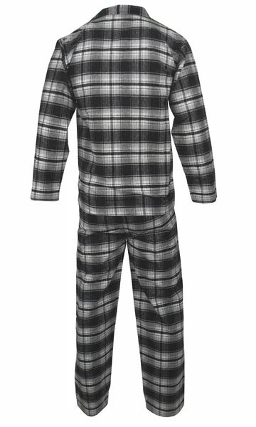 Mens Pyjamas Flannel/Brush Cotton Warm PJ Pyjama Set PJS Sizes S-4XL Nightwear