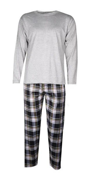 Mens Pyjamas Set Long Sleeve Nightwear Loungewear Pjs Lounge Wear T-shirt Pants