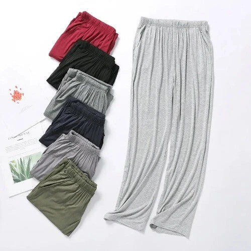 Modal Pajama Pants Thin Men's  Summer Homewear Long Trousers Men's Home Pants