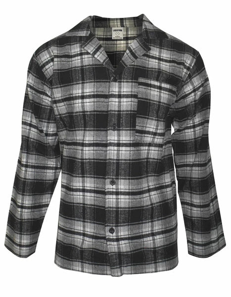 Mens Pyjamas Flannel/Brush Cotton Warm PJ Pyjama Set PJS Sizes S-4XL Nightwear