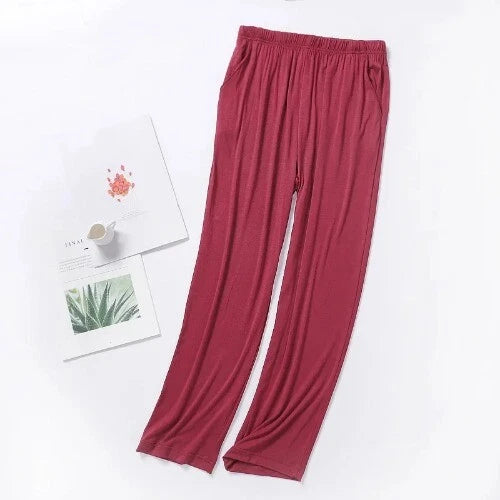 Modal Pajama Pants Thin Men's  Summer Homewear Long Trousers Men's Home Pants