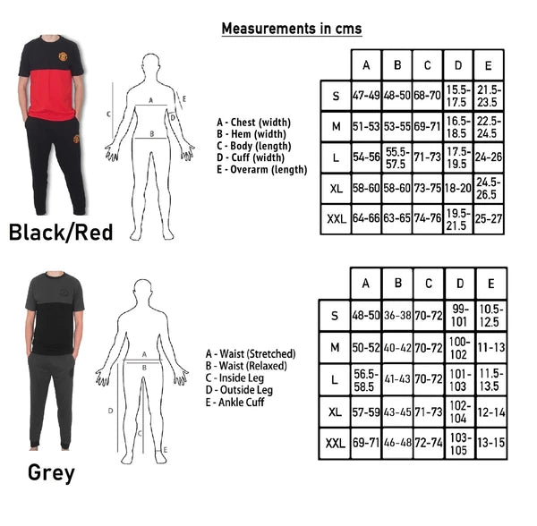 Manchester United Mens Pyjamas Long Premium Set OFFICIAL Football Gift
