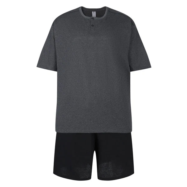 Mens Plus Size Short Pyjama Sets 3XL 4XL 5XL 6XL Sleep Lounge Wear PJ Set New