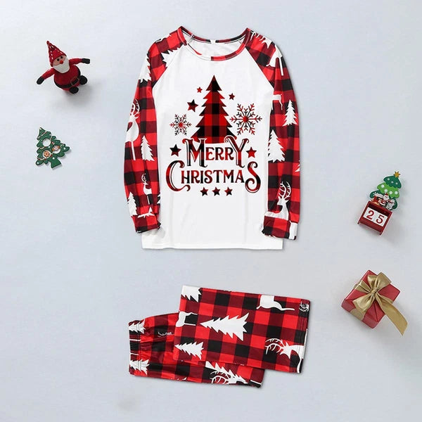 Family Christmas Fashion Xmas Matching PJs Set Sleepwear Kids Adult Nightwear