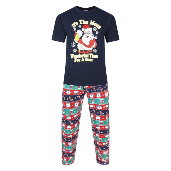 Mens Character Pyjamas S to XXL Cartoon Night Sleep Lounge PJ Sets Xmas Novelty
