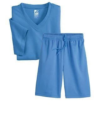 NEW Choose Size & Color Mens Shirt & Elastic Waist Shorts 2 Pc Pajama Lounge Set