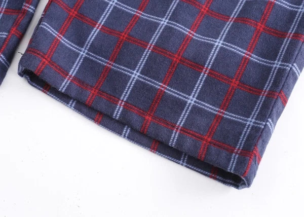 Men's Pajamas Set 100% Cotton Sleepwear Long Sleeve Button Top Pants Nightwear