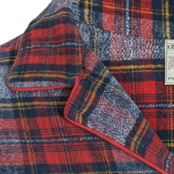 Mens Pyjamas Flannel/Brush Cotton Warm PJ Pyjama Set PJS Sizes S-4XL Nightwear
