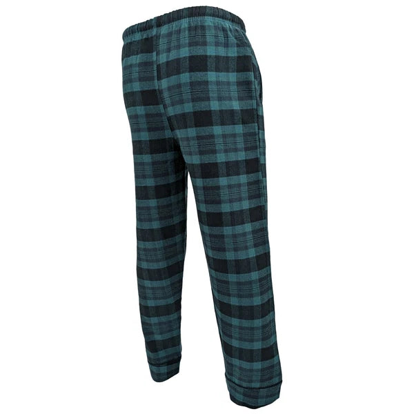Mens Pyjamas Flannel/Brush Cotton Warm PJ Pyjama Set PJS Sizes S-4XL Nightwear