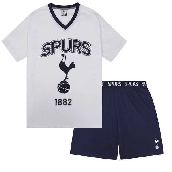 Tottenham Hotspur Mens Pyjamas Short Loungewear OFFICIAL Football Gift