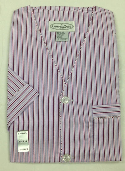 Men's 2PC Comfort Zone Short Sleeve/Short Leg Pajama Set