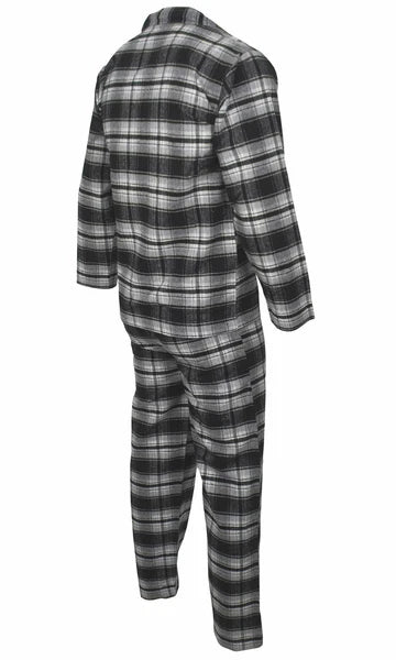 Mens Pyjamas Flannel/Brush Cotton Warm PJ Pyjama Set PJS Sizes S-4XL Nightwear