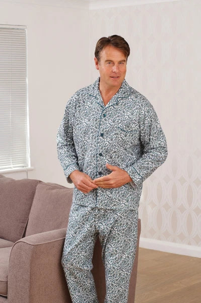 Mens Champion Paisley Brushed Cotton Pyjama Set Sizes S up to 3XL