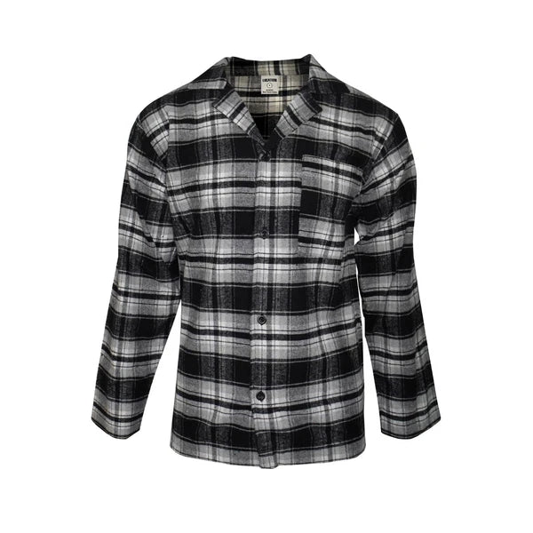 Mens Pyjamas Flannel Brushed Cotton Check Stripe Pyjama Set PJS Sizes S  2XL 3XL