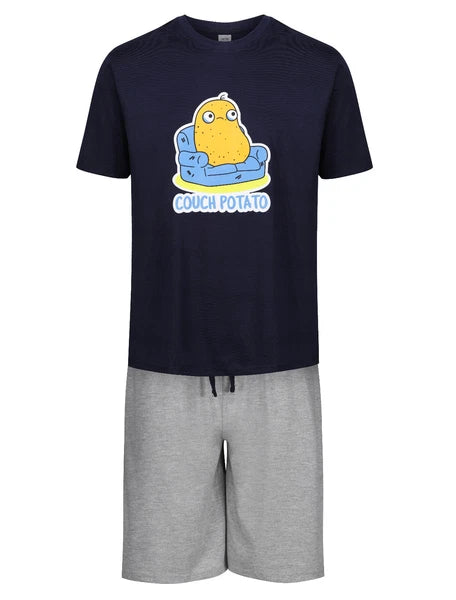 MENS SHORT PYJAMAS FUNNY NOVELTY DESIGNS 2PC NIGHT WEAR PJ SETS M,L,XL,XXL NEW