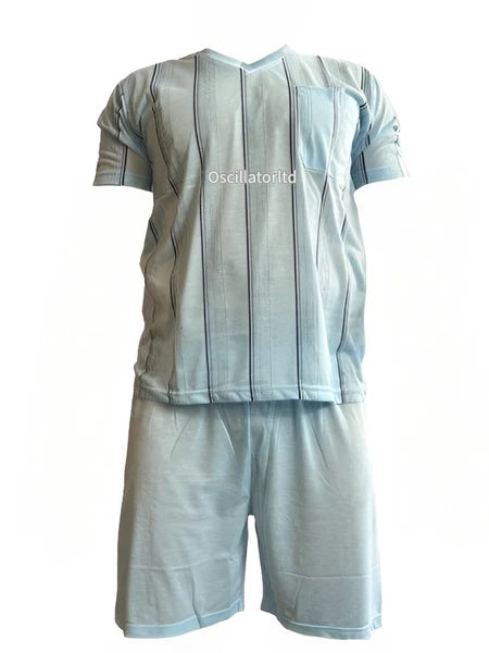 Mens SUMMER Cool Pyjamas Shorts Set Short Sleeve Nightwear Pjs Loungewear Cotton
