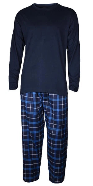 Mens Pyjamas Set Long Sleeve Nightwear Loungewear Pjs Lounge Wear T-shirt Pants