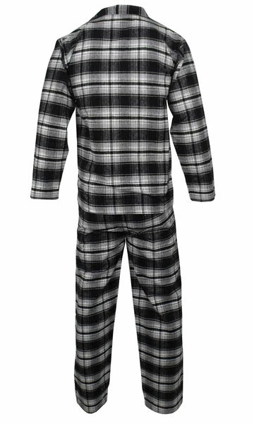 Mens Pyjamas Flannel/Brush Cotton Warm PJ Pyjama Set PJS Sizes S-4XL Nightwear