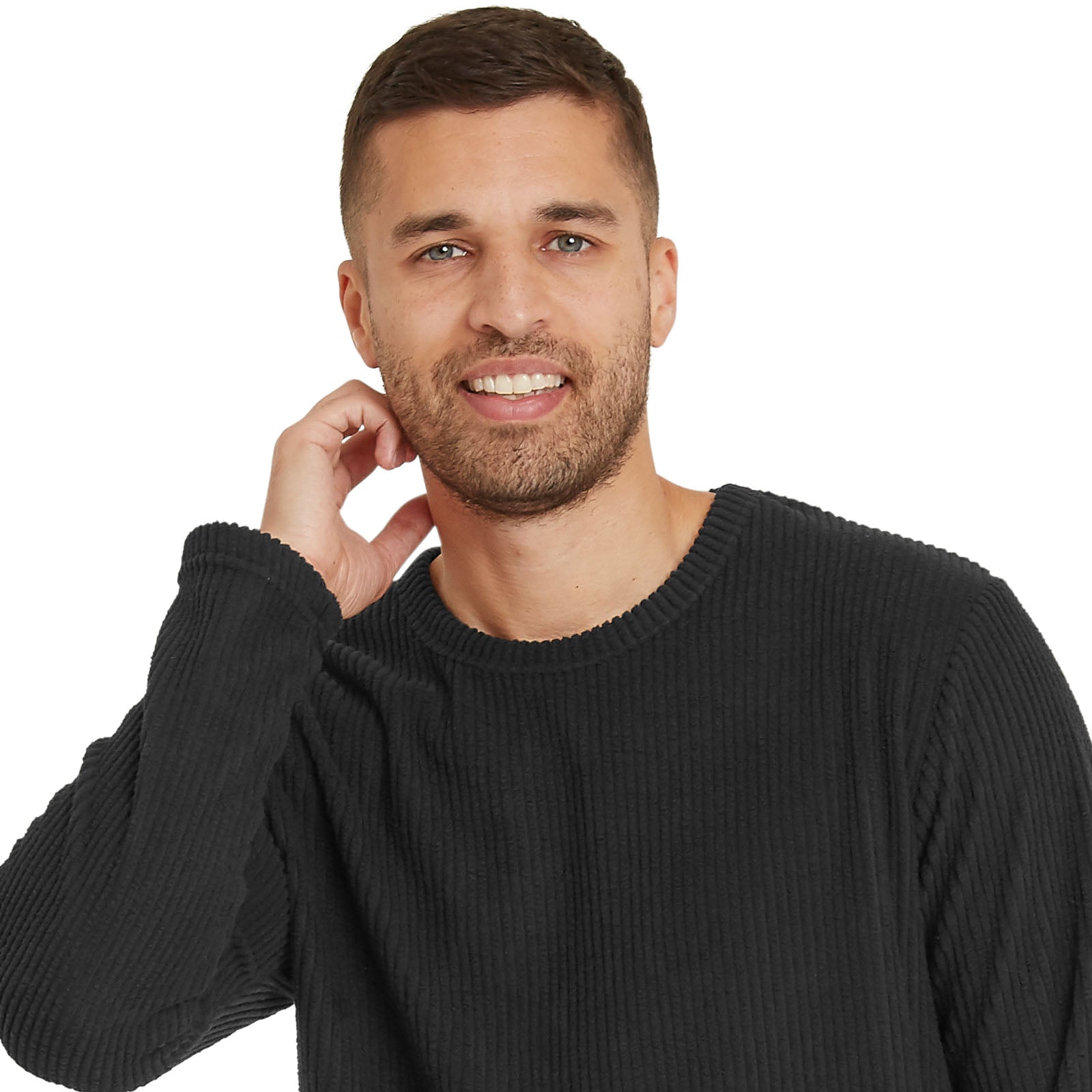 Snuggaroo Mens Soft Fleece Pyjamas Set PJs Long Sleeve Top Checked Bottoms