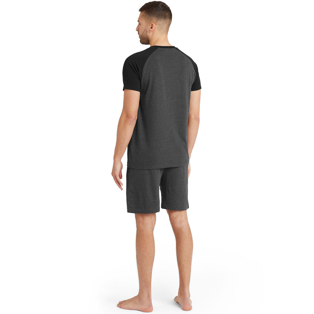 Snuggaroo Mens Short Sleeve Pyjama Set PJs Loungewear T Shirt Shorts